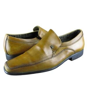 Steve Madden Men's P-Catchh Loafer Brown Leather Size 8.5M Gently Used 2025